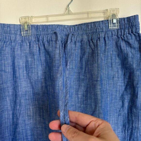 Talbots Women’s linen cotton blend a-line drawstring light weight skirt NWT PXL! - Picture 4 of 9